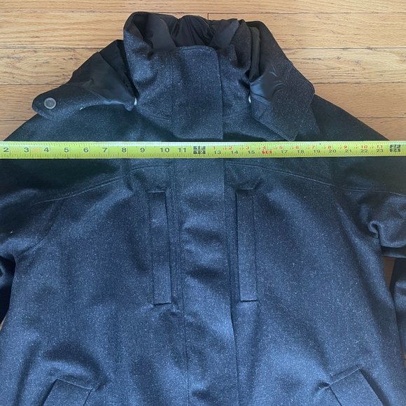 Brand New Lululemon Roam Far Wool 3-in-1 Jacket in Heathered Black / Black - Picture 8 of 12